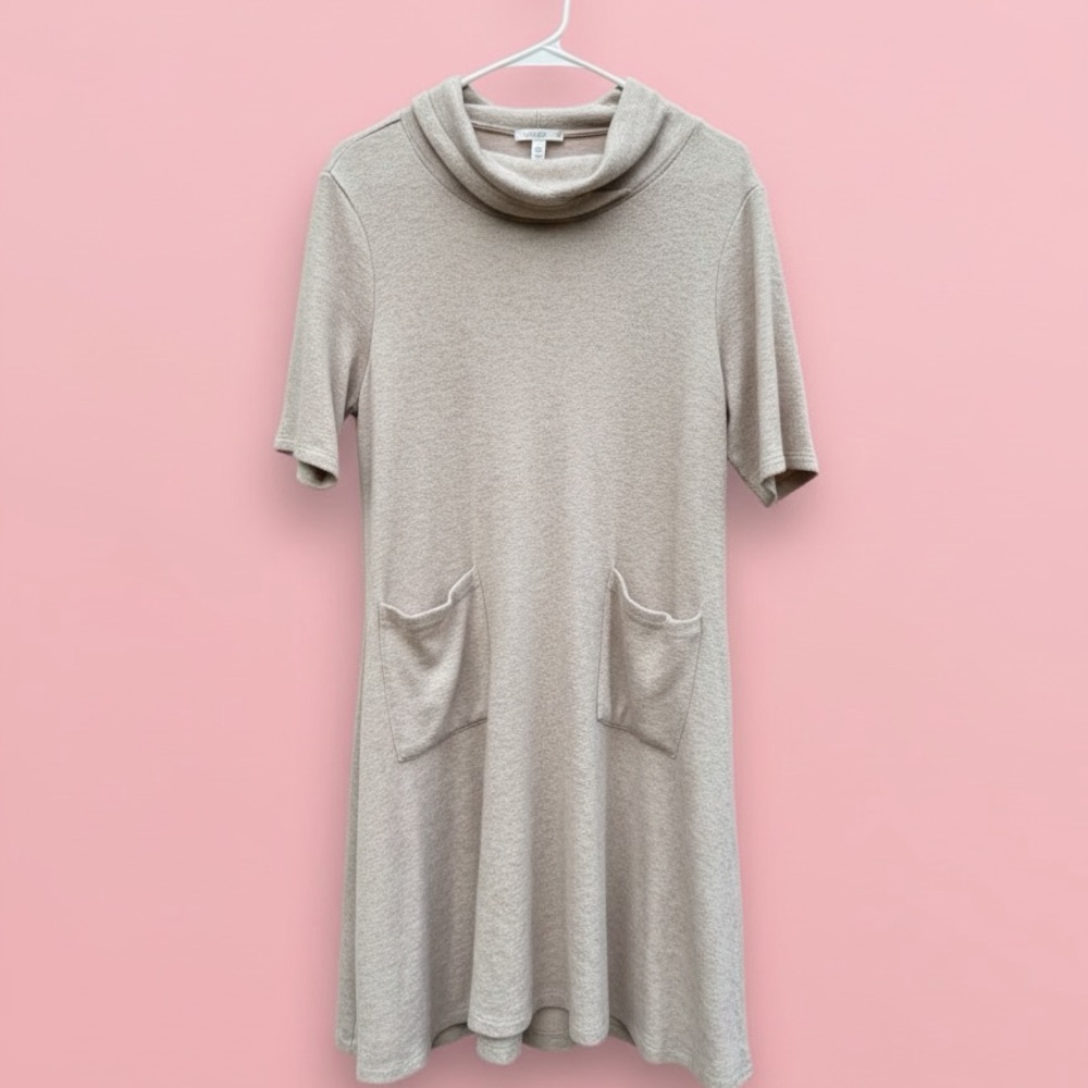 Signature by Robbie Bee Beige Knitwear Tunic